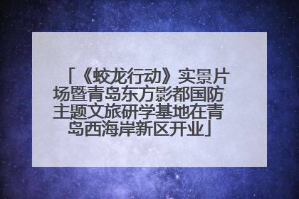 《蛟龙行动》实景片场暨青岛东方影都国防主题文旅研学基地在青岛西海岸新区开业