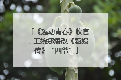 《越动青春》收官，王婉娜爆改《甄嬛传》“四爷”