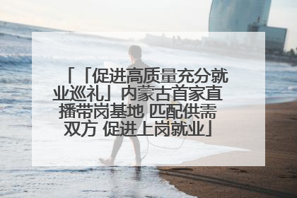 「促进高质量充分就业巡礼」内蒙古首家直播带岗基地 匹配供需双方 促进上岗就业