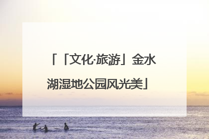 「文化·旅游」金水湖湿地公园风光美