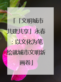 「文明城市 共建共享」永春：以文化为笔 绘就城市文明新画卷