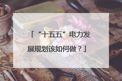 “十五五”电力发展规划该如何做？
