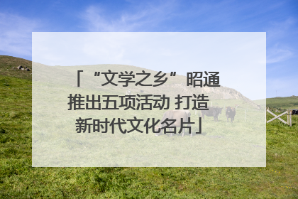 “文学之乡”昭通推出五项活动 打造新时代文化名片