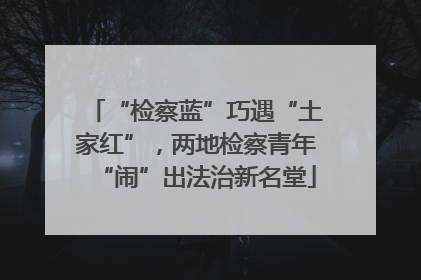 “检察蓝”巧遇“土家红”，两地检察青年“闹”出法治新名堂