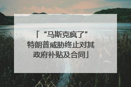 “马斯克疯了” 特朗普威胁终止对其政府补贴及合同