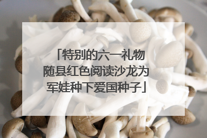 特别的六一礼物 随县红色阅读沙龙为军娃种下爱国种子