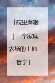 皖里有粮｜一个家庭农场的土地哲学