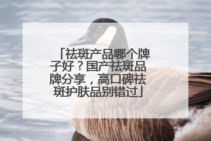 祛斑产品哪个牌子好？国产祛斑品牌分享，高口碑祛斑护肤品别错过