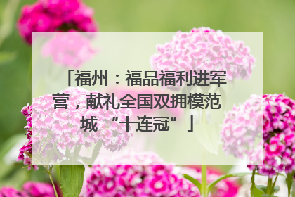 福州：福品福利进军营，献礼全国双拥模范城 “十连冠”