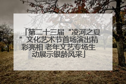 第二十三届“凌河之夏”文化艺术节首场演出精彩亮相 老年文艺专场生动展示银龄风采