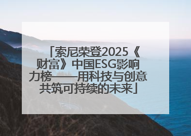 索尼荣登2025《财富》中国ESG影响力榜——用科技与创意共筑可持续的未来