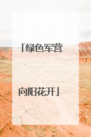 绿色军营 向阳花开