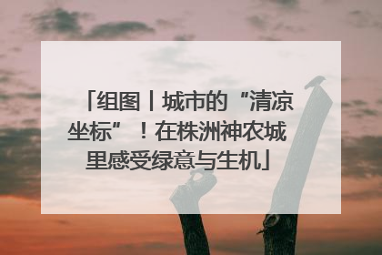 组图丨城市的“清凉坐标”！在株洲神农城里感受绿意与生机