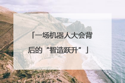 一场机器人大会背后的“智造跃升”