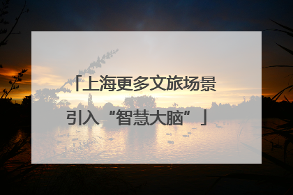 上海更多文旅场景引入“智慧大脑”