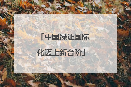 中国绿证国际化迈上新台阶