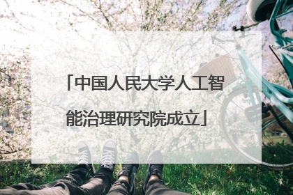 中国人民大学人工智能治理研究院成立