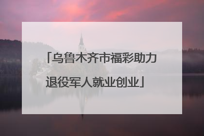 乌鲁木齐市福彩助力退役军人就业创业