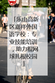 乐山高新区嘉祥外国语学校：专业技能培训，助力棍网球扎根校园