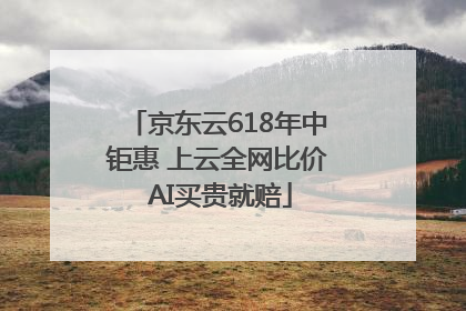 京东云618年中钜惠 上云全网比价 AI买贵就赔