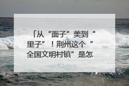 从“面子”美到“里子”！荆州这个“全国文明村镇”是怎样炼成的？