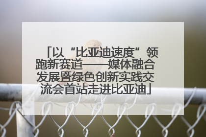 以“比亚迪速度”领跑新赛道——媒体融合发展暨绿色创新实践交流会首站走进比亚迪