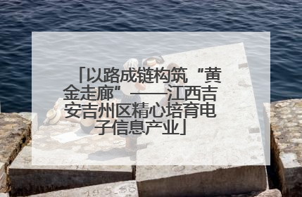 以路成链构筑“黄金走廊”——江西吉安吉州区精心培育电子信息产业