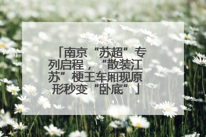 南京“苏超”专列启程，“散装江苏”梗王车厢现原形秒变“卧底”