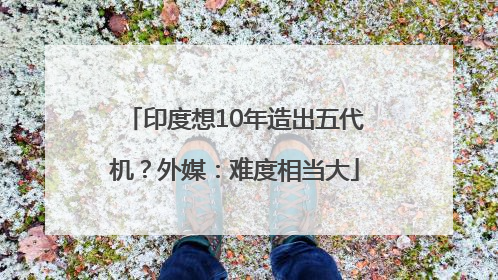 印度想10年造出五代机？外媒：难度相当大