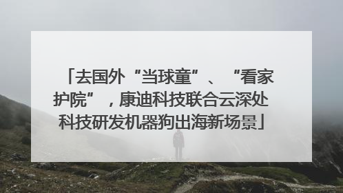 去国外“当球童”、“看家护院”，康迪科技联合云深处科技研发机器狗出海新场景