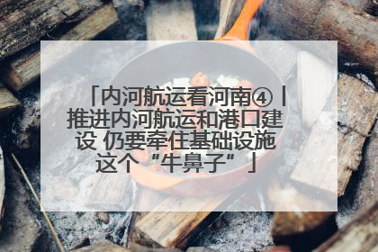内河航运看河南④丨推进内河航运和港口建设 仍要牵住基础设施这个“牛鼻子”