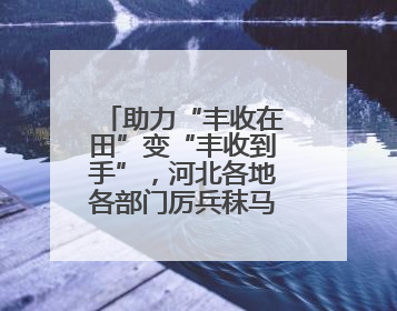 助力“丰收在田”变“丰收到手”，河北各地各部门厉兵秣马迎战“三夏”