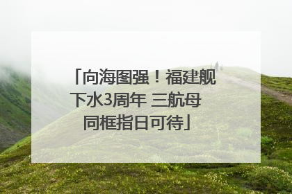 向海图强！福建舰下水3周年 三航母同框指日可待