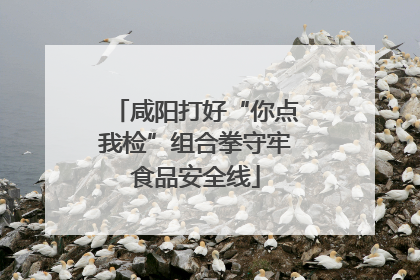 咸阳打好“你点我检”组合拳守牢食品安全线