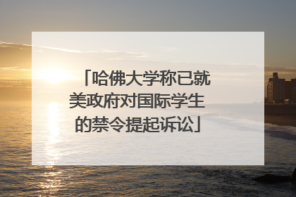 哈佛大学称已就美政府对国际学生的禁令提起诉讼