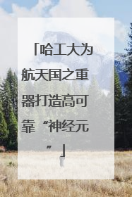 哈工大为航天国之重器打造高可靠“神经元”