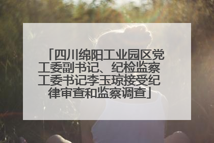 四川绵阳工业园区党工委副书记、纪检监察工委书记李玉琼接受纪律审查和监察调查