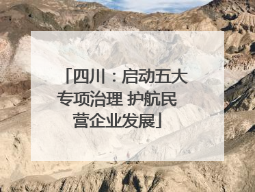 四川：启动五大专项治理 护航民营企业发展