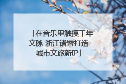 在音乐里触摸千年文脉 浙江诸暨打造城市文旅新IP