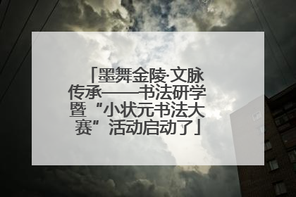 墨舞金陵·文脉传承——书法研学暨“小状元书法大赛”活动启动了