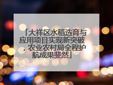 大祥区水稻选育与应用项目实现新突破，农业农村局全程护航成果斐然