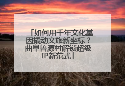 如何用千年文化基因撬动文旅新坐标？曲阜鲁源村解锁超级IP新范式