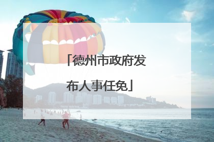 德州市政府发布人事任免