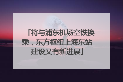 将与浦东机场空铁换乘，东方枢纽上海东站建设又有新进展