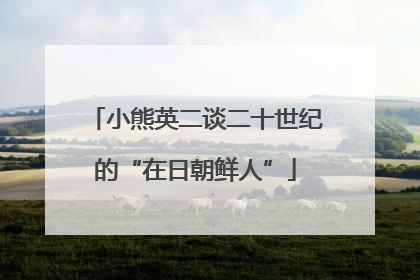 小熊英二谈二十世纪的“在日朝鲜人”
