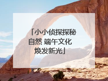 小小侦探探秘自然 端午文化焕发新光