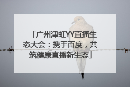 广州津虹YY直播生态大会：携手百度，共筑健康直播新生态