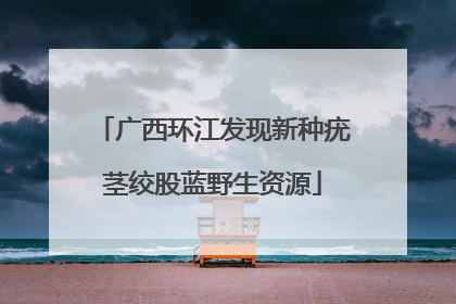 广西环江发现新种疣茎绞股蓝野生资源