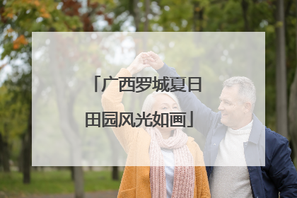 广西罗城夏日田园风光如画