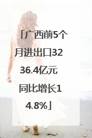 广西前5个月进出口3236.4亿元 同比增长14.8%